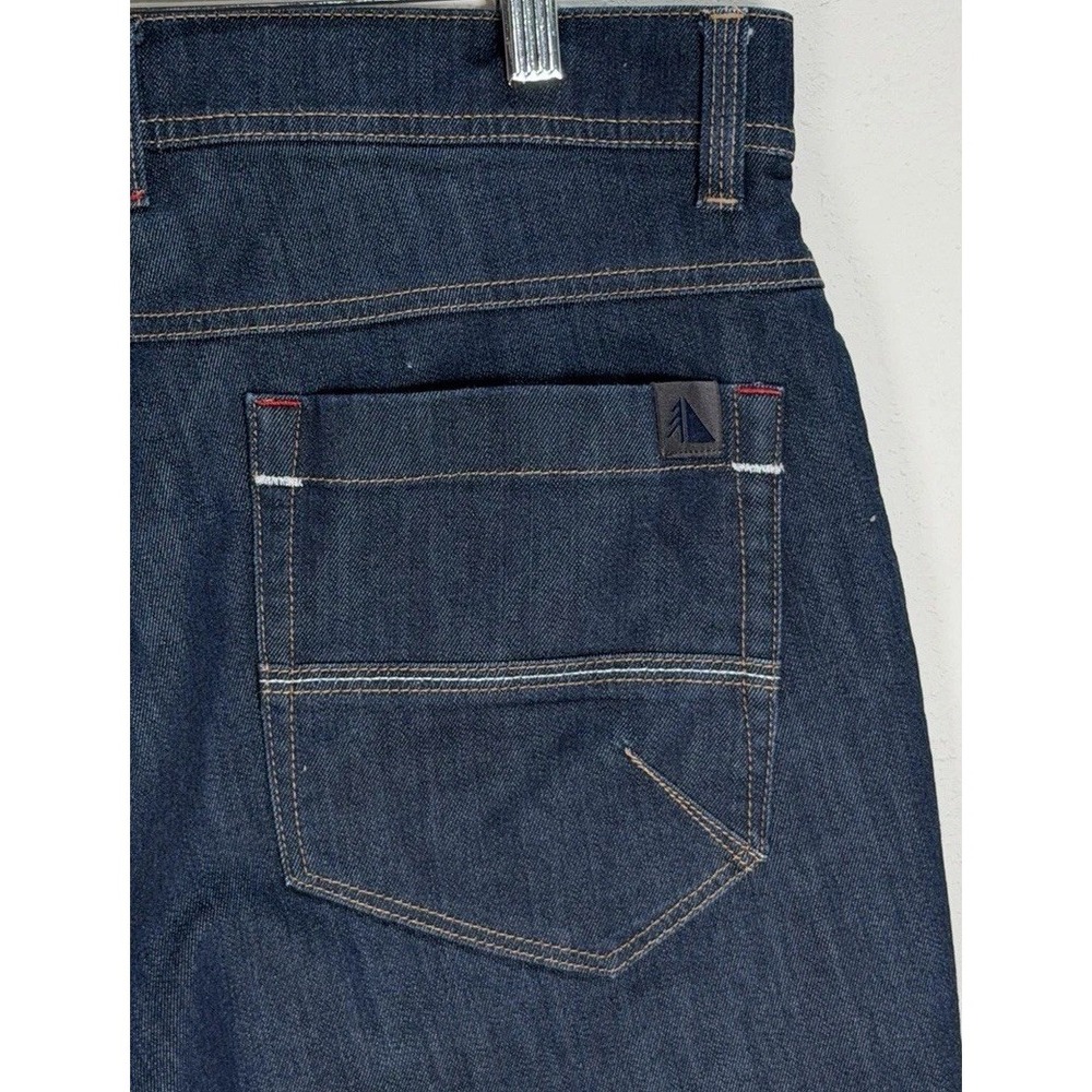 LL Bean Jeans Mens Flannel Lined Dark Wash Denim Sz 34 x 30 Classic Outdoors - Picture 6 of 7